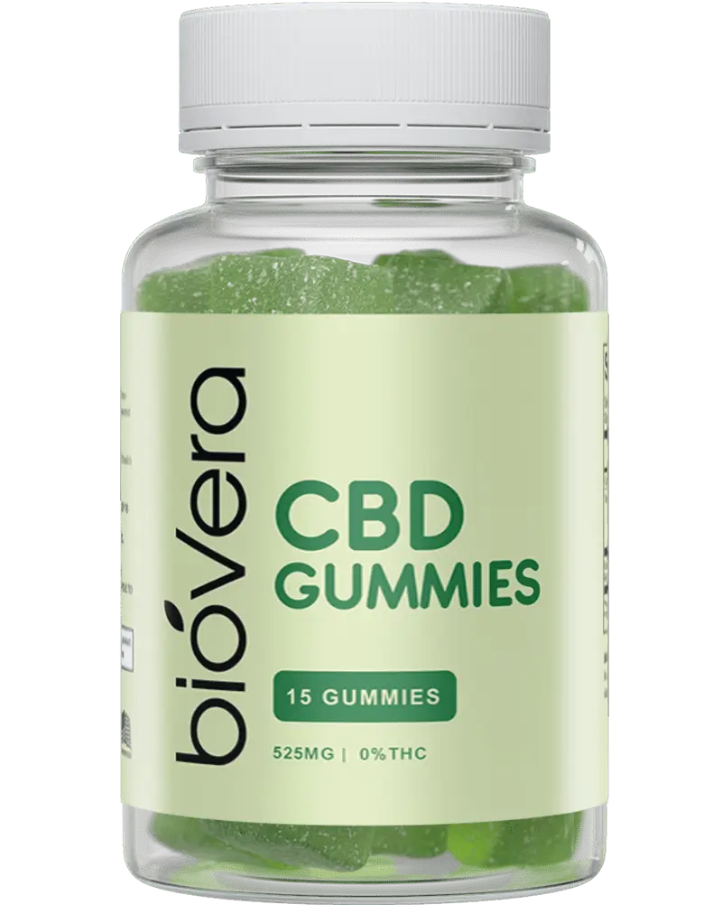 BioVera CBD gummies closeup